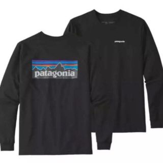 パタゴニア(patagonia)のパタゴニアロングＴシャツ   ブラックM(Tシャツ/カットソー(七分/長袖))