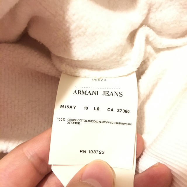 ARMANI JEANS(アルマーニジーンズ)の【大特価！美品】AJ アルマーニジーンズ パーカー メンズのトップス(パーカー)の商品写真