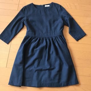 ネイビーナチュラル(navy natural)の膝丈ワンピース☆600円→お値下げしました！(ひざ丈ワンピース)