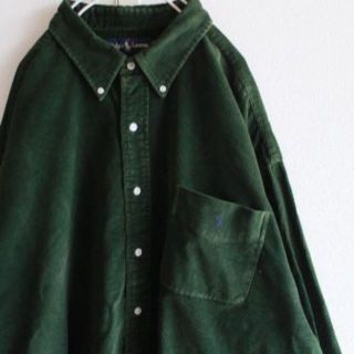 ラルフローレン(Ralph Lauren)のUS ラルフローレン コーデュロイ 長袖 シャツ darkgreennv XXL(シャツ)