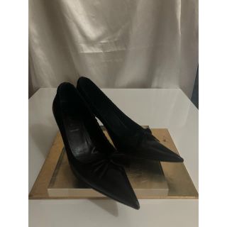 プラダ(PRADA)のPRADA 靴   36 1/2   ヒール7cm ブラック 美品 格安!!(ハイヒール/パンプス)