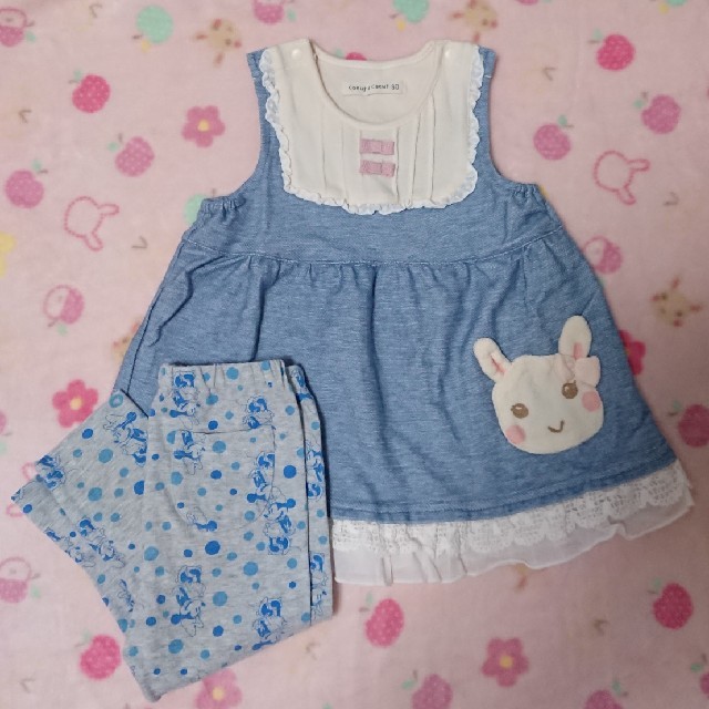 coeur a coeur(クーラクール)のゆきうさぎ23様専用♡ キッズ/ベビー/マタニティのベビー服(~85cm)(Ｔシャツ)の商品写真