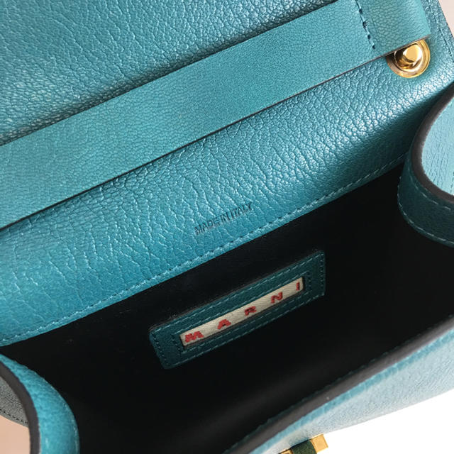 Marni(マルニ)のMARNI マルニ ショルダーバッグ 革 ゴートレザー ブルーグリーン レディースのバッグ(ショルダーバッグ)の商品写真