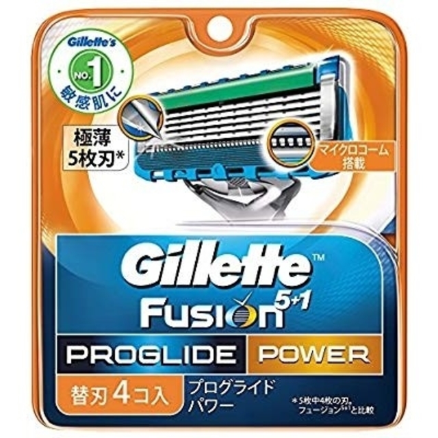 Gillette ジレット プログライドパワー 替刃 ５枚入り×５