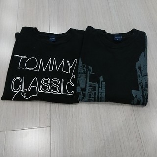 トミー(TOMMY)のトミー カットソーロンT 2点セット 黒色Mサイズ(Tシャツ/カットソー(七分/長袖))