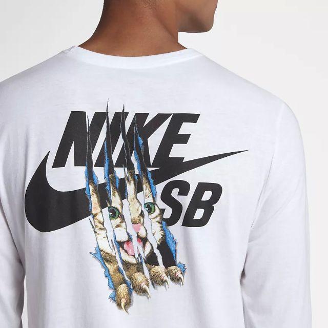 トップスNike SB Cat Scratch QS 長袖 Tシャツ S 白