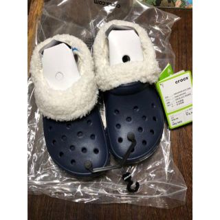 クロックス(crocs)のゆり様専用Crocs・クロックス・ボア付（取り外し可）紺（M６/Ｗ８）(その他)