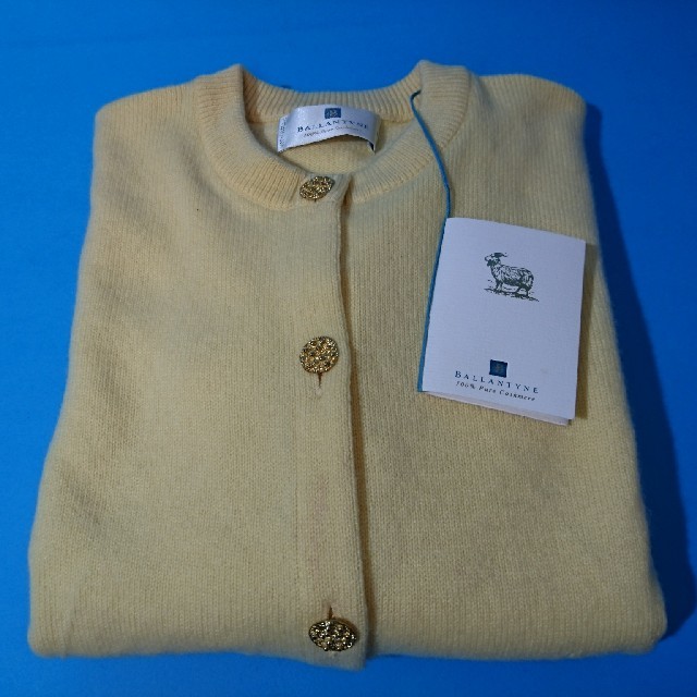 BALLANTYNE CASHMERE - バランタイン カシミア カーディガン イエローの通販 by まりま's shop｜バランタイン