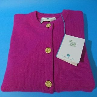 バランタインカシミヤ(BALLANTYNE CASHMERE)のバランタイン カシミア カーディガン ピンク(カーディガン)