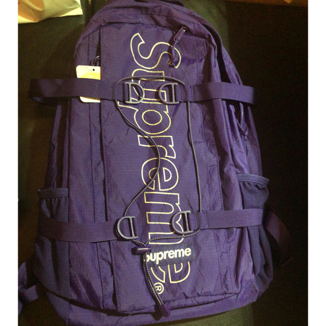 Supreme backpack 18fw purple