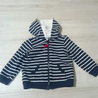 プチバトー(PETIT BATEAU)の【USED】PETIT BATEAU パーカー 18m(カーディガン/ボレロ)