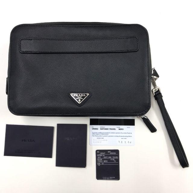 美品 PRADA SAFFIANO TRAVEL セカンドバッグ　クラッチバッグ