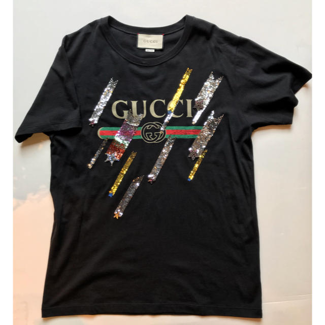 世界の Gucci シューティングスタースパンコールTシャツ 【再値下げ
