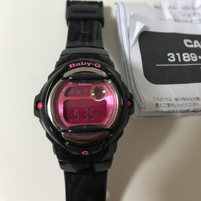 Baby-G(ベビージー)のCASIO baby-g G-SHOCK ピンク ブラック レディースのファッション小物(腕時計)の商品写真