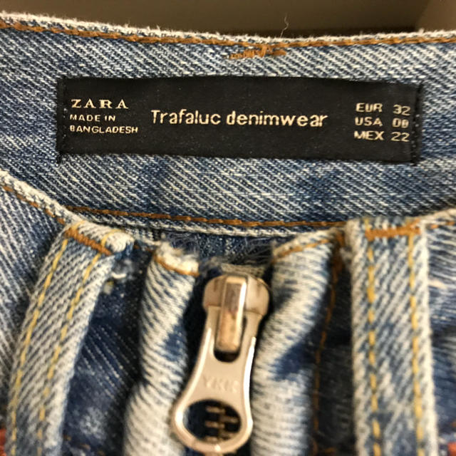 ZARA(ザラ)のZARA デニム ワイドパンツ レディースのパンツ(カジュアルパンツ)の商品写真