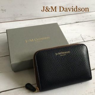 ジェイアンドエムデヴィッドソン(J&M DAVIDSON)の新品同様⭐️J&M Davidson MINI ZIP コインケース ブラック(財布)