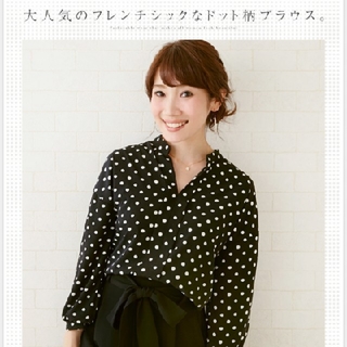 Liala×PG♡ドットとろみスキッパーシャツ(シャツ/ブラウス(長袖/七分))