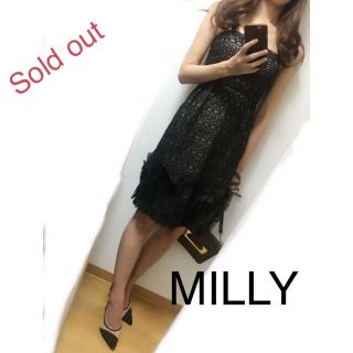 ミリー(Milly)のミリー ワンピース 6 2-4相当にお直し有り レース (ひざ丈ワンピース)