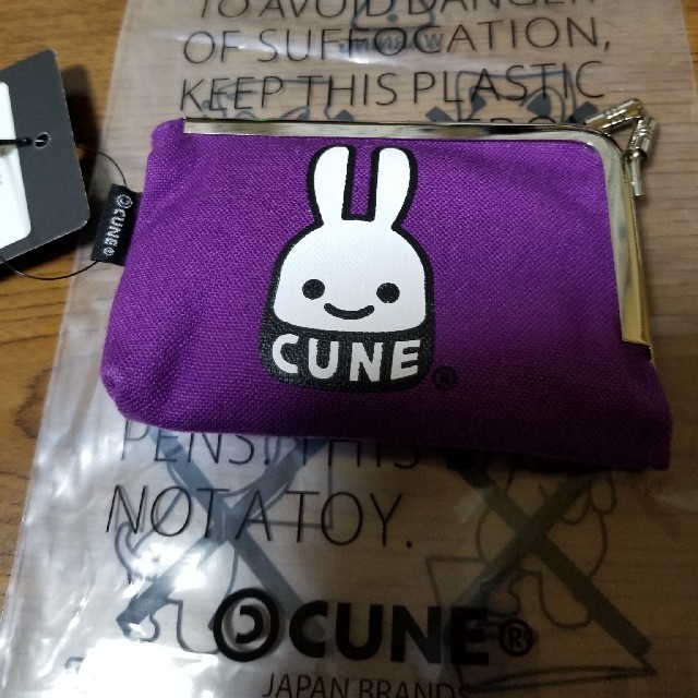 CUNE(キューン)の新品、未使用♥️CUNE(キューン)♥️　ハマグリポーチ小★パープル メンズのバッグ(その他)の商品写真