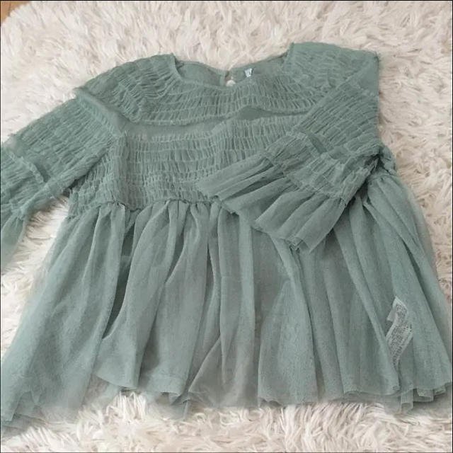 ZARA(ザラ)のZARA♡透けシフォントップス レディースのトップス(シャツ/ブラウス(長袖/七分))の商品写真