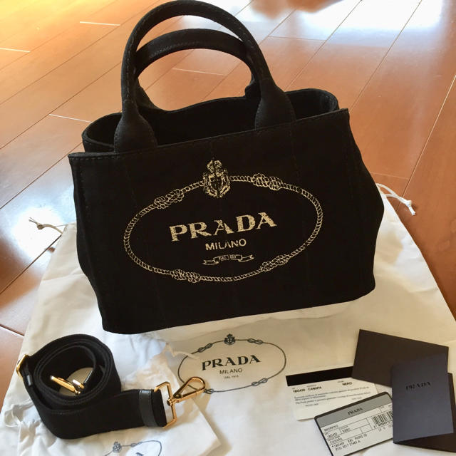 プラダ バッグ カナパ 新品未使用 新品 ショルダーバッグ PRADA 黒 ...