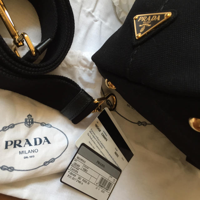 プラダ バッグ カナパ 新品未使用 新品 ショルダーバッグ PRADA 黒 2