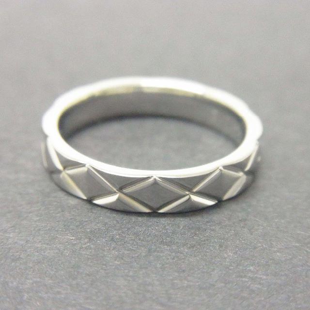美品 シャネル マトラッセ リング PT950/5.2g/10号/CHANEL