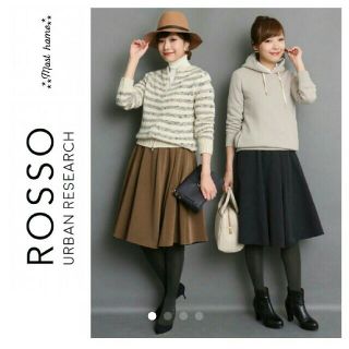 アーバンリサーチロッソ(URBAN RESEARCH ROSSO)の【土日限定SALE】UR ROSSO リバーシブルフレアスカート(ひざ丈スカート)