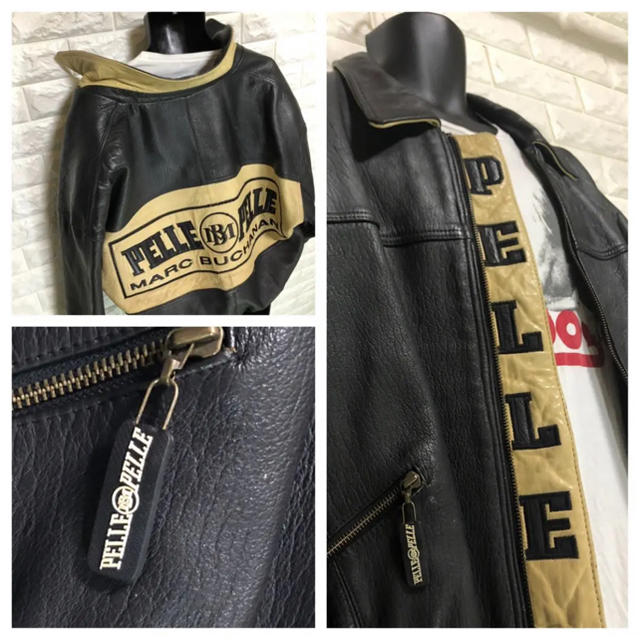 PELLE PELLE(ペレペレ)の【完売品】PELLE PELLE ヴィンテージ羊革ジャケット ビックシルエット メンズのジャケット/アウター(レザージャケット)の商品写真