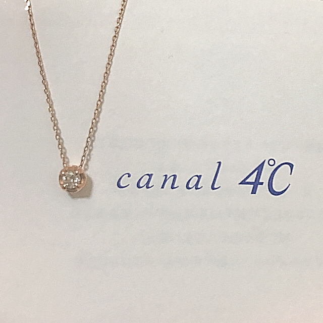 canal４℃(カナルヨンドシー)のk10ピンクゴールド ネックレス レディースのアクセサリー(ネックレス)の商品写真