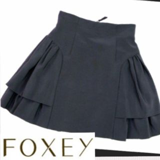 フォクシー(FOXEY)のフォクシーニューヨーク♡リリースカート♡ブラック(ひざ丈スカート)