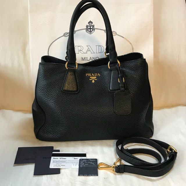 PRADA(プラダ)のゆ様専用 プラダ トートバッグ VIT.DAINO BN2579 定番人気  レディースのバッグ(ショルダーバッグ)の商品写真