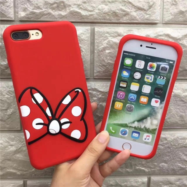 Disney(ディズニー)のiPhoneシリコンケース ミッキー&ミニー☆対応機種多数☆ スマホ/家電/カメラのスマホアクセサリー(iPhoneケース)の商品写真