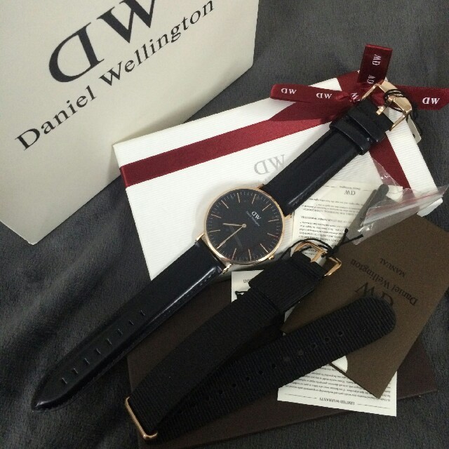 Daniel Wellington(ダニエルウェリントン)のD W 36mm ダニエルウェリントン クラシックブラック レディースのファッション小物(腕時計)の商品写真