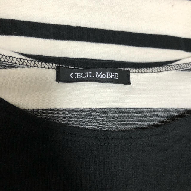 CECIL McBEE(セシルマクビー)のCECIL McBEE ボーダーワンピ レディースのワンピース(ミニワンピース)の商品写真