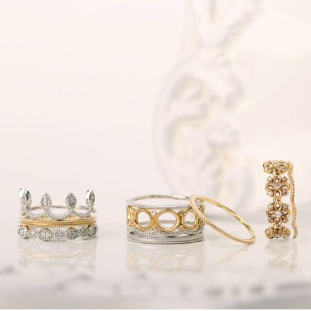 美品 シエナ SIENA クラウン ダイヤモンドリング - リング(指輪)