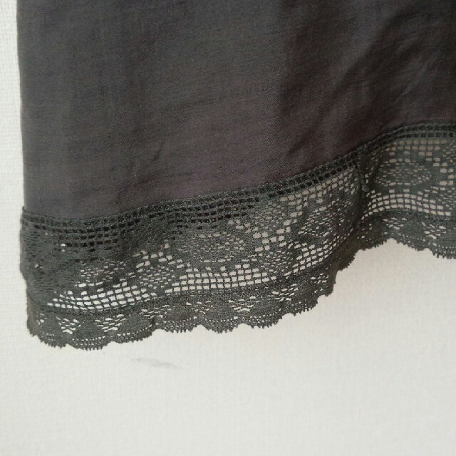 Drawer(ドゥロワー)のdosa◇薄墨のような黒のキャミソールワンピース　size１　silk100 レディースのワンピース(ひざ丈ワンピース)の商品写真