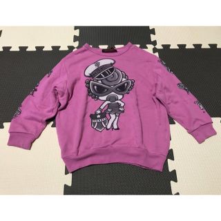 ヒステリックミニ(HYSTERIC MINI)のHYSTERIC MINI -ビックトレーナー- ピンク(Tシャツ/カットソー)