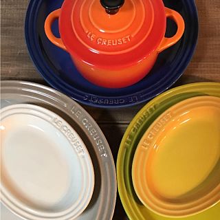 ルクルーゼ(LE CREUSET)のhacochm様専用でお願い致します。７点セットです。(食器)