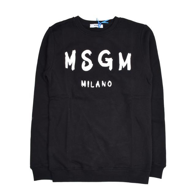 MSGM エムエスジーエム キッズ ロゴブラックスウェット  14Aトップス