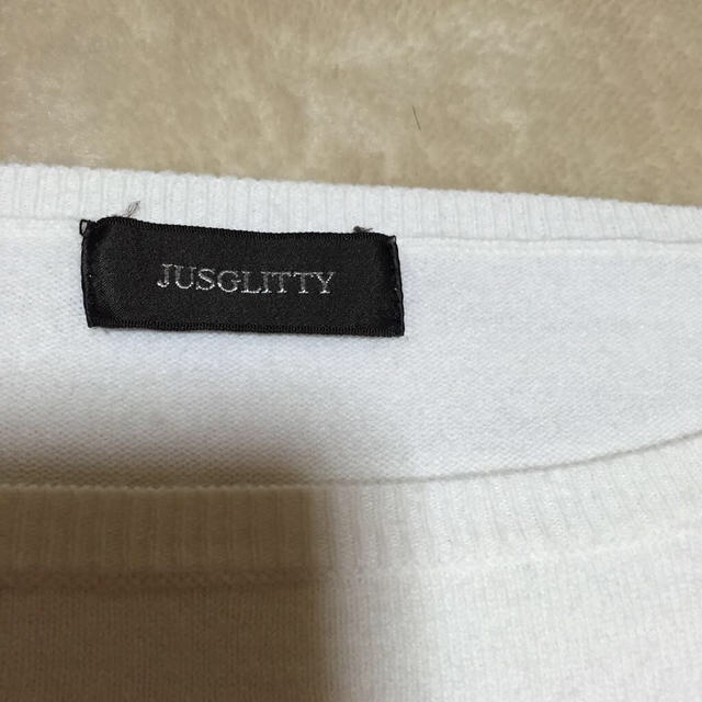 JUSGLITTY(ジャスグリッティー)のJUSGLITTY ボーダーニット レディースのトップス(ニット/セーター)の商品写真