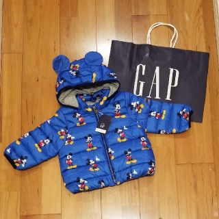 ベビーギャップ(babyGAP)の80 ディズニーコラボ　耳つきアウター　ミッキー(ジャケット/コート)