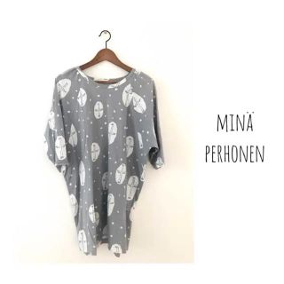 ミナペルホネン(mina perhonen)の美品 ミナペルホネン cross bird チュニック 38(チュニック)