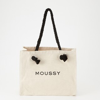 マウジー(moussy)の新品MOUSSYスーベニアショッパーホワイト 折り畳みラクマパック郵送です。(トートバッグ)
