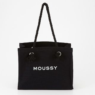 マウジー(moussy)のMOUSSYスーベニアショッパーブラック 折り畳み かんたんラクマパック郵送です(トートバッグ)