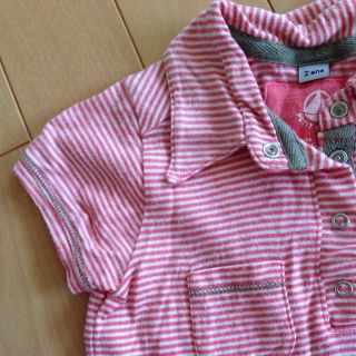 プチバトー(PETIT BATEAU)のプチバトー♡ボーダー柄ワンピ(その他)