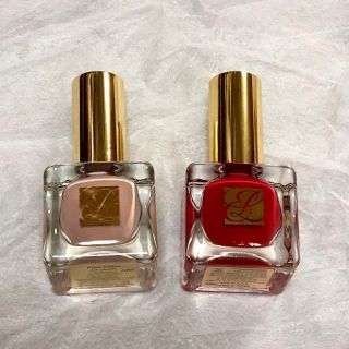 エスティローダー(Estee Lauder)の赤&ピンクベージュ♡マニキュア(マニキュア)