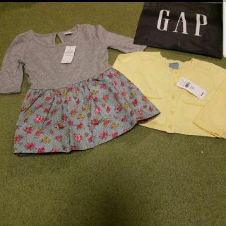 ベビーギャップ(babyGAP)の80 カーディガン&ワンピース(ワンピース)