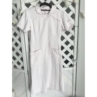 ワコール ワンピース ピンク ナース服 白衣 医療 看護服 制服 S(ひざ丈ワンピース)