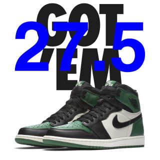 ナイキ(NIKE)のNIKE AIR JORDAN 1 PINE GREEN 27.5cm(スニーカー)